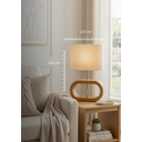 Ver imagem 7 de Luminária Abajur de Mesa Wood em Madeira Moderno Premium