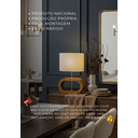Ver imagem 3 de Luminária Abajur de Mesa Wood em Madeira Moderno Premium