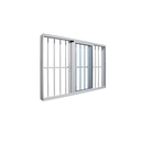 Ver imagem 2 de Janela 3 Folhas de Correr com Grade Alumínio Branco 120x150 Linha 25