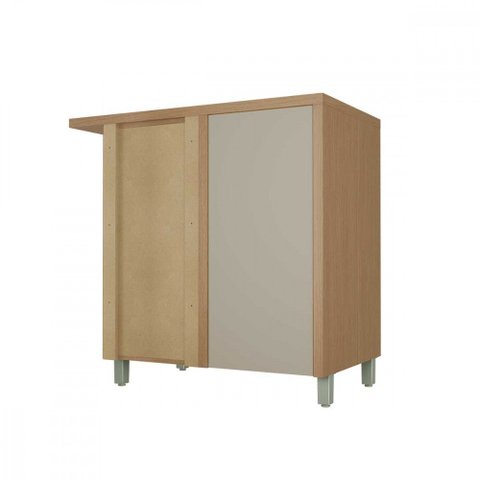 Balcão Canto Dir Esq 1 Porta Nesher Condessa 93x52cm MDF