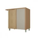 Ver imagem 1 de Balcão Canto Dir Esq 1 Porta Nesher Condessa 93x52cm MDF