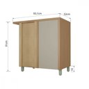 Ver imagem 3 de Balcão Canto Dir Esq 1 Porta Nesher Condessa 93x52cm MDF