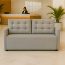 Ver imagem 2 de Sofá 2 Lugares 1,70m Atrium Luxo Recepção Escritório:cinza