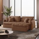 Ver imagem 1 de Sofá Cama Lisboa Retrátil e Reclinável 260cm Braço 10cm Meu Sofá Online