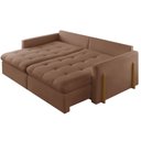 Ver imagem 3 de Sofá Cama Lisboa Retrátil e Reclinável 260cm Braço 10cm Meu Sofá Online
