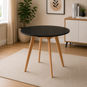 Ver imagem 1 de Mesa de Jantar Redonda Leda 80 cm Preta