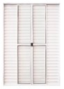 Ver imagem 1 de Porta de Aluminio Balcão 6 Folhas com Trinco Linha Leve:2,10 X 2,00/branco