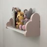 Prateleira Nuvem Colorida Quarto Decoração Infantil 45cm:rosa - 1