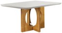 Ver imagem 1 de Mesa de Jantar Moderna com Vidro - Barcelona-1,80x0,90m - Móveis Mundial