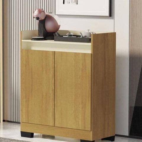 Buffet Aparador Real 2 Portas Mel/pérola - Móveis Primus