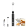 Misturador Batedor Bebidas Ovos CAPUCCINO Recarregável Usb Mini Mixer: BRANCO - 5