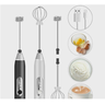 Misturador Batedor Bebidas Ovos CAPUCCINO Recarregável Usb Mini Mixer: BRANCO - 3