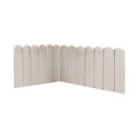 Ver imagem 1 de Cabeceira Painel Cama King Box Nuvem Suede Sandy 195 cm:Bege