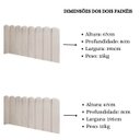 Ver imagem 6 de Cabeceira Painel Cama King Box Nuvem Suede Sandy 195 cm:Bege