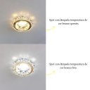 Ver imagem 4 de 12 Spot De Cristal Dourado K9 Inox Embutir Redondo Lup62