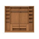 Ver imagem 4 de Guarda Roupa Casal 6 Portas Camarão com 4 Gavetas 259x232cm Elegance Canela