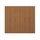 Ver mais imagens de Guarda-Roupa Casal 6 Portas Camarão 4 Gavetas Elegance Marrom/Canela