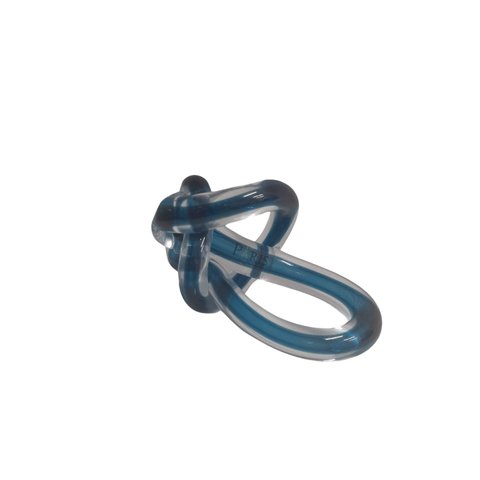 Peça Decorativa de Vidro Azul 20cm Lr0012 Btc