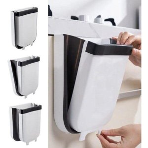 Lixeira Retratil Extensivel Dobravel Porta Gaveta de Encaixe Cesto Lixo Multifuncional Completo