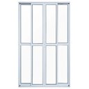 Ver imagem 1 de Porta de Sacada de Correr de Alumínio Branco 4 Folhas Hale Esquadrias - 2.10 (A) X 2.00 (L)