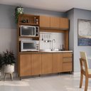 Ver imagem 1 de Cozinha Compacta Luna com Cuba de Pia Kappesberg 3 Peças Canela