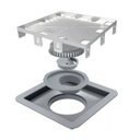 Ver imagem 1 de Ralo Linear Tampa Oculta Square 209 15x15cm Elleve