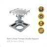 Ralo Linear Tampa Oculta Square 209 15x15cm Elleve - 2