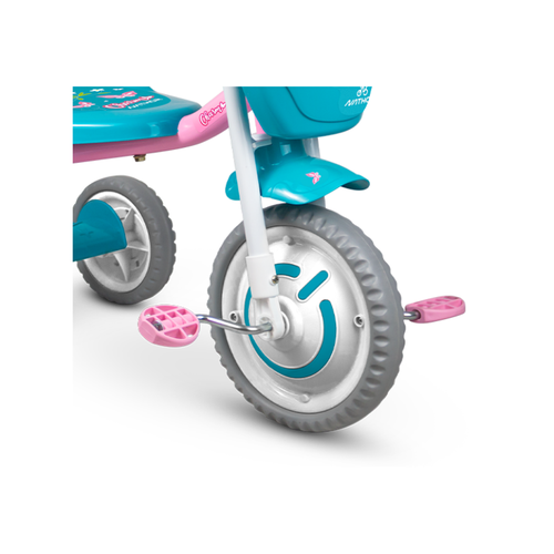 Triciclo Infantil Ultra Bikes Motoca Com Buzina Menina/Menino -  Azul+amarelo