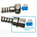 Ver imagem 3 de Flexível em Pvc para Monocomando Gourmet 1/2 X 1/2 Cromado 50 Cm - 210150