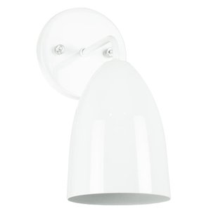 Arandela Aluminio Vegas Branco sala quarto corredor