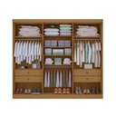 Ver imagem 2 de Guarda Roupa Roupeiro Leblon 6 Portas Cinamomo - D'doro