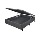 Ver imagem 1 de Base Box Casal 47CMX138CMX188CM com Baú Poliéster Cinza Quality-Flex