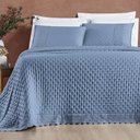 Ver imagem 1 de Cobre Leito Queen Cherry Laise Micropercal 200fios 3pç Azul