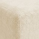 Ver imagem 5 de Puff Sala Decorativo Quadrado Lucca Base Fixa Bouclê Bege G02 - D’Rossi
