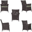 Ver imagem 5 de 4 Poltronas e 1 Mesa Igapó em Alumínio Pintura Marrom Corda Náutica Estofado 5