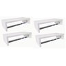 kit 4 uni Cabideiros Arara Roupas Prateleira Parede Closet AJL Super Oferta Cabides suspensos - 5
