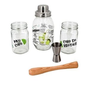Kit para caipirinha Open Bar 5 pecas Dynasty