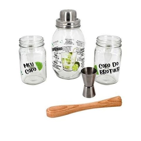 Kit para caipirinha Open Bar 5 pecas Dynasty
