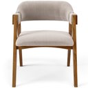 Ver imagem 3 de Kit 02 Cadeiras para Sala de Jantar e Estar Living Estofada Suran L02 Bouclê Creme - Gtdnexxus