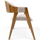 Ver imagem 6 de Kit 02 Cadeiras para Sala de Jantar e Estar Living Estofada Suran L02 Bouclê Creme - Gtdnexxus