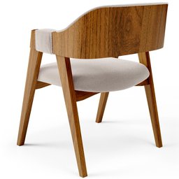 Kit 02 Cadeiras para Sala de Jantar e Estar Living Estofada Suran L02 Bouclê Creme - Lyam Lyam Decor - 2