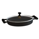 Ver imagem 1 de Frigideira com alças de silicone e tampa vidro Preto 28 Cm