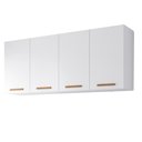 Ver imagem 3 de Armário de Cozinha com Balcão Belém 2 Portas 6 Gavetas Branco