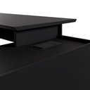 Ver imagem 5 de Mesa de Escritório em L Diretor Moderno 3 Gavetas MDF-MDP 180cm Preto F5 Office