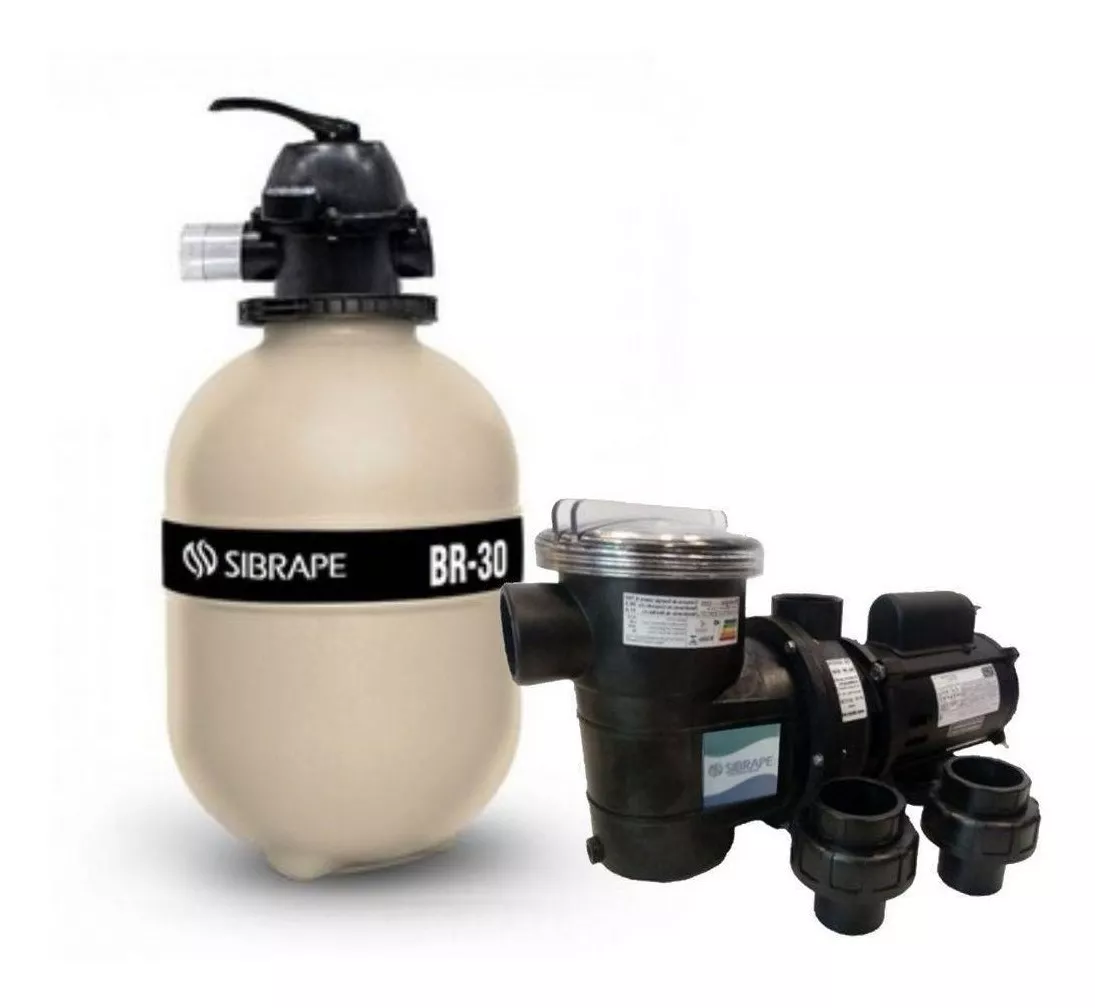 Conjunto Filtro e Motobomba 1/3cv Br30 Sibrape | MadeiraMadeira