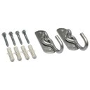 Ver imagem 3 de Kit Com 2 Ganchos Reforçados Para Rede C/ Parafusos E Buchas