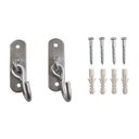 Ver imagem 4 de Kit Com 2 Ganchos Reforçados Para Rede C/ Parafusos E Buchas