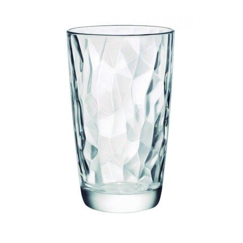 Bormioli Rocco Diamond Copo Long Drink 14x9x9cm 470ml Vidro Transparente 6 Peças
