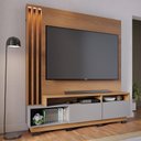 Ver imagem 2 de Home Theater Stone para TV 75 Polegadas Freijó/ Cinza Fosco com LED e Portas