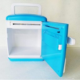 Cofrinho Digital Infantil Senha Biometria Decorativa Economia Mesada Moedas Notas Azul - 4